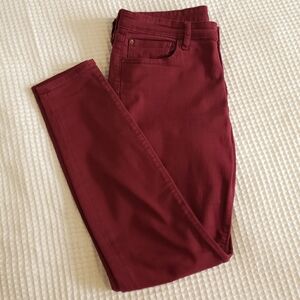 GAP Maroon Skinny Jeans